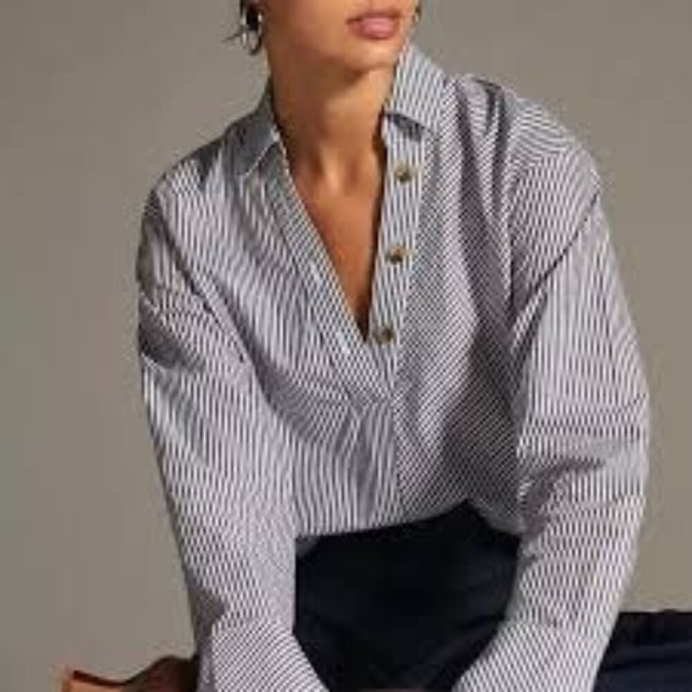 Anthropologie Maeve popover shirt